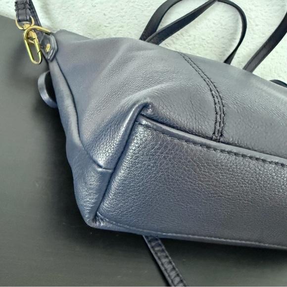 HOBO Kingston Leather Mini Tote Crossbody Bag Navy Blue - Picture 9 of 16